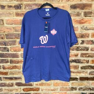 New* Fanatics MLB Washington Nationals World Series Champions 2019 T-Shirt Large